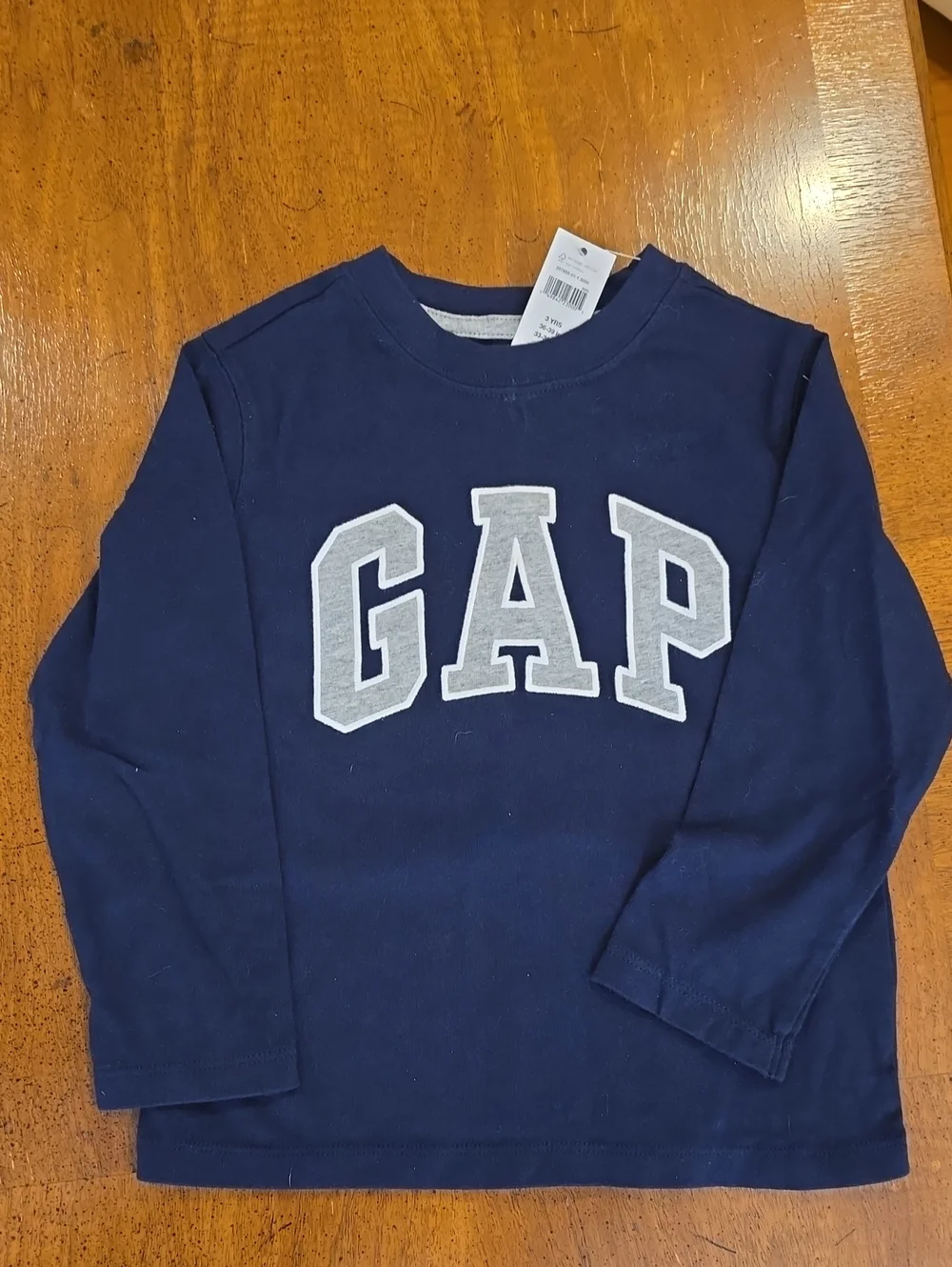 GAP Navy Top with Light Gray Jogger Set US 3yrs